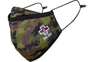 MUC OFF Muc-Off Camo Reusable Face Mask, Large - Adjustable Face Covering With Mid-Layer Filter - Washable Up To 20 Times