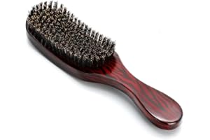 RESTOKKI Szczotka Do Włosów Z Czystego Włosia Dzika, Szczotka Z Włosia Dzika Dla Mężczyzn, Kobiet, Szczotka Do Włosów Do Wygładzania, Stylizacji, Stylów Fal, Miękka Na Skórze Głowy