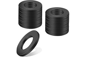 KGGZKG 30 Piezas Arandela Plana Negro M12 Arandelas de Acero Inoxidable A2 V2A Junta Plana Negro Arandelas Espaciadoras de CarroceríA Anillo de Sellado Plano Arandelas Metalicas para Tornillos Pernos