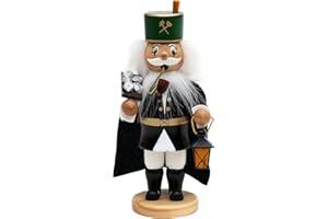 DEKOHELDEN24 Räuchermann als Bergmann mit Erzbrett und Umhang, ca. 17 cm