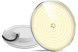 LyLmLe LED simbassäng ljus harts fylld, 35 W PAR56 nedsänkbar undervatten (motsvarande 300 W halogenlampor), superljus spotlight, 3500 lm, 140°strålvinkel, IP68 vattentät, 12 V AC/DC, 6000 K