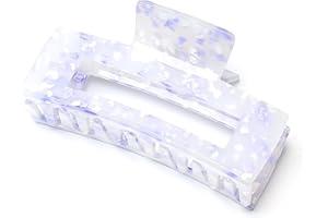 ‎QINGOO QinGoo Groß Acryl Haarklammer Schöne Lila Haarspange Damen Haarschmuck Kopfschmuck Elegant Haar-Accessoire10cm 1stück(Purple)