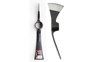 Bellota 820 - Azadón para labores forestales, limpieza y corte de raíces. Herramienta de doble uso: Hacha y Azada. 1500 gr