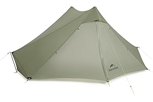 Naturehike Summiture UL Tienda de campaña ultraligera para 2 personas, resistente al viento y al agua, 5 modos de soporte para 3 estaciones, camping y escalada