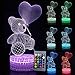 Produktbild 3D Visuelle Lampe, LED Schlafzimmer Lampen Night Light Kunst Skulptur Lichter Schreibtisch Lichter für Kinder Geschenk Mit Fernbedienung.