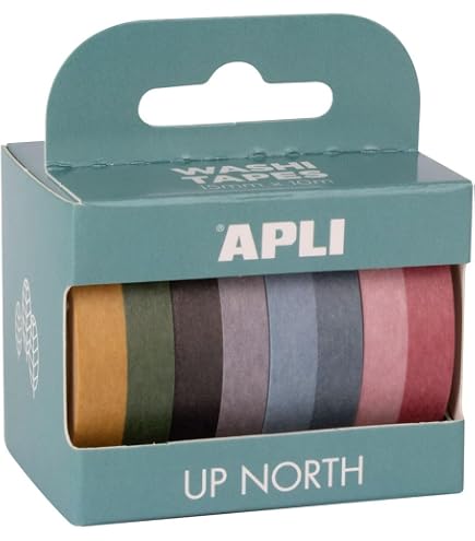 KAVI'S Set 12 Rotoli Washi Tape Fiori - Nastro Adesivo Decorativo Giapponese Per Bullet Journal, Scrapbooking, Planner, Fai Da Te