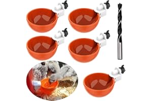 Eachave 5 Piezas Gallinas Bebedero, Agua para Pollos Automática Kit