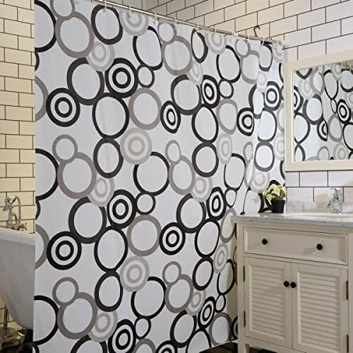 XYQX Bathroom Waterproof Shower Curtain Mildew Thickened Opaque Environmentally Friendly Separate Curtains With Rings,70*86inch
