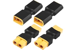 Xiatiaosann XT60 Stecker Weiblich Adapter Kupplung für Lipo Akku Battery Ladegerät Adapterkabel, Drohnenauto, XT60-Steckerbuchse ohne Kabelumwandlung, 4 Stück