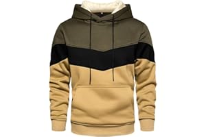 LBL LEADING THE BETTER LIFE LBL Sweat Homme à Capuche Couleur Vives Pull de Manches Longues Poche Kangourou pour Hiver et Automne