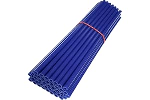 cyclingcolors 72x Copriraggi Bici Ruote Copriruota 235 mm (cerchi 21") Tubo Decorazione Protezione MTB Passeggino Carrozzina Moto Pit Dirt Bike (blu)