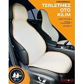 Oto Koltuk Koruyucu Kılıf Terletmez Kilim Seti 2 &Ouml;n+1 Arka 3l&uuml; Set Universal Bej
