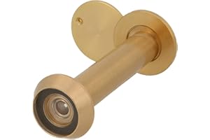 Amig - Spioncino Mod. 3 con Lente Super Angolare per Porte Interne ed Esterne 3-14 in Alluminio Colore Oro | Ottone | Misure: Diametro 14 mm | Spessore della Porta: 70-110 mm