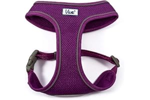 Ancol Viva Comfortable Reflective Breathable Purple Mesh Dog Harness Walking Collar 44-57 cm, Medium