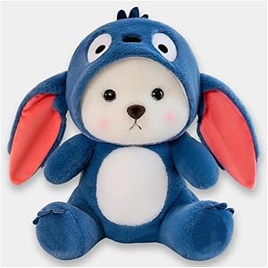 Softdreams Soft Plush Toy for Kids – Cute Stuffed Animal Soft Toy – Soft Cuddly Toy for Baby Boys & Girls, Return Gift & Room Décor - Full Hooded Blue Teddy Bear 30cm