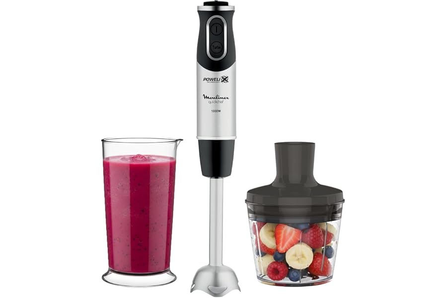 Moulinex QuickChef, Batidora Mano 1000W 10 Velocidades
