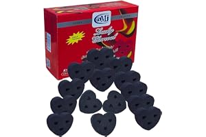 Lucky Bakhoor Charcoal Heart Shape 20 Pcs Long Lasting Incence Charcoal-40 MM