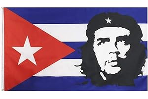 Stormflag Kuba mit Che Guevara Revolution Fahne 3x5ft Che Guevara Flagge 90cmx150cm Polyester Pongee 90g mit Ösen mit Doppelnadel genäht.