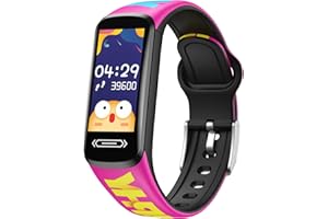 HALOTHX Smartwatch Fitness Orologio Bambini Digitale: Bambino Bambina IP68 Impermeabile Bluetooth Smart Watch Cardiofrequenzimetro da Polso Tracker Contapassi Conta Calorie nuotare sportivo per iOS Android