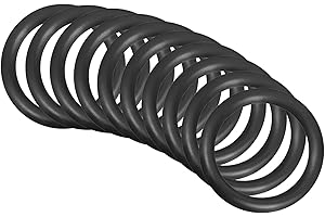 QUARKZMAN 32mm x 24mm x 4mm Nitrilo Goma Juntas Tóricas x 10uds Redondo Junta Arandela para Grifo Plomería Reparación Sellado Conexión [Negro]