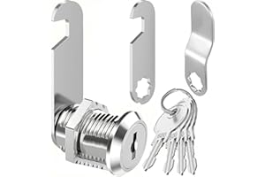 ZiYuya 35mm Thread Tubular Cam Lock with Key Different, Lock for RV Storage Mailbox Letterbox Cupboard Cabinet Draw Tumbler Post BoxDresser Door Locker Locks