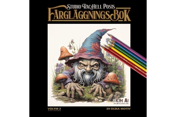 Studio RacHell Posts Färgläggningsbok 2: Illustrationer från gränslandet