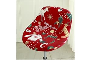 HHONGWYT Fundas para Taburetes de Bar Fundas para Sillas con Respaldo Bajo Fundas para Taburetes Elástico Giratorias Fundas para Taburetes de Cocina,A5,4PCS