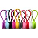 10 Pièces Attache Cable MagnétiquesMagnetic Cable Clips Réutilisables, Réutilisables Gestionnaire de Câbles USB pour Bureau L