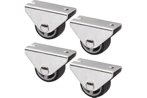 SOTECH Set med 4 Boxhjul PASSAU (Ø 25 mm, för underliggande montering, mörkgrå) Transporthjul, tyst och golvvänligt, perfekt