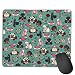 Produktbild Tattoo Dogs Teal Computers Thick Keyboard Non-Slip Rubber Base Mouse pad Mat 7 X 8.6 inch
