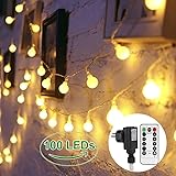 MyCozyLite 15m Lichterkette Mit Timer - 100 Warmweiße LEDs Für Innen & Außen