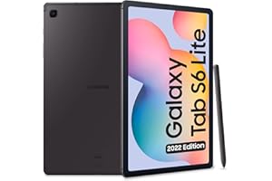 Samsung Galaxy Tab S6 Lite (2022) Tablet, S Pen, Touchscreen LCD TFT, Wi-Fi, RAM 4 GB, 64 GB espandibili, Batteria 7040 mAh, Android 12, Grigio (Oxford Gray), 10.4" [Versione italiana]