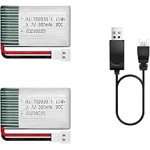 YUNIQUE GREEN-CLEAN-POWER Lipo Akku 3,7V 380mAh – Für Hubsan X4, Syma X11, HS170 Quadcopter