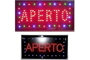 TrAdE Shop Traesio INSEGNA Luminosa INSEGNE Luminose A LED con Scritta Aperto