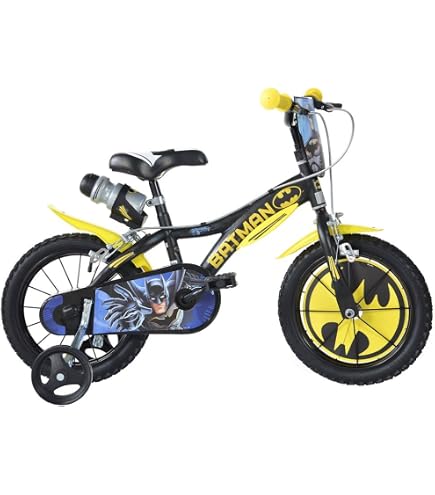batman fahrradhelm Kinder | Fahrrad Zubehör | Outdoor Spielzeug | Gr. 52-56 cm | DC Comics | Helm | ab 3 Jahre Radanhänger: Aktiv bleiben und 45 be visible-silver gloss Farbe:Subdued Black SR20DET