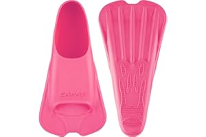 CAPAS Swim Training Fins Comfortable Silicone Swimming Floating Flippers with Mesh Bag for Kids Adult Men Women Short Blade Build Leg Strength