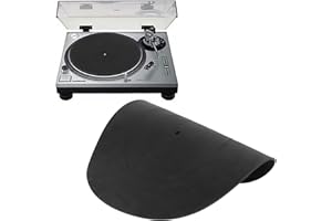 GOWENIC Black Rubber Turntable Mat - LP Slip Mat, Vibration Reduction Static Resistant, Universal Disc Pad for All LP Record Players