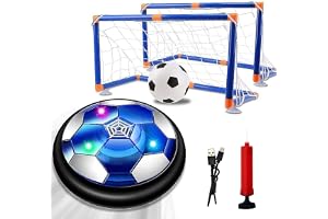 NIWWIN Air Power-fotboll, uppladdningsbar svävande, barn 3-12 år | LED-lampor, Inklusive nät och mål, Fotbollssimulering, Inomhus- och utomhusbruk