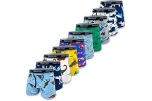 zebricolo Boxer Bambino 6-10 Pezzi Mutande Bambino 100% Cotone Boxer Intimo Bambino Morbido e Traspirante Boxer per Bambino (Modello Casuale) 1-10 Anni