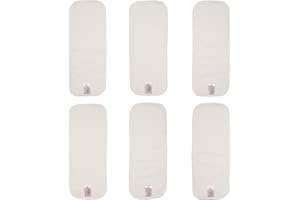 LITTLES & BLOOMZ Littles and Bloomz 6 wkładka do pieluszek wielokrotnego użytku z mikrofibry, MF6