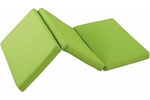 MICAMAMELLAMA Matelas en Mousse 60x120 grosseur 6cm, pour Berceau de Voyage Pliable en 3 Parties, Housse 3D Anti Étouffement, Inclus Le Sac de Transport. (Vert)