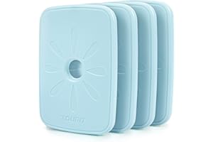 TOURIT Blocs réfrigérants pour Sac à déjeuner et Sac Isotherme réutilisables, Fins et durables pour Le Travail, Le Pique-Nique ou Le Camping