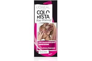L'OREAL PARIS L'Oréal Paris Colorista Hair Makeup Colorazione Temporanea 1 Giorno per Ciocche e Punte, Tinta per Capelli Biondi, Meches Millennial Pink, 30 ml