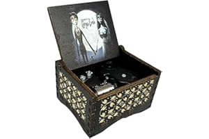 Youtang CorpseBride - Caja de música de madera, estuche grabado antiguo, regalo de cumpleaños, regalo del día de San Valentín, día de la madre, día del padre, regalos infantiles, decoración del hogar,