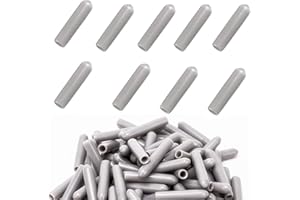 Zaky - Tapas protectoras para soporte de lavavajillas (100 unidades, resistentes a la corrosión y a los arañazos), color gris