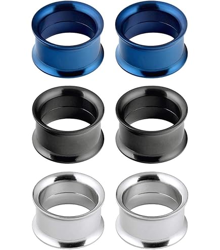 Set 2 Paia Di Dilatatori In Pietra Naturale - Quarzo Rosa E Amazzonite, Per Lobi - Foto 4