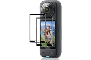 Locofun Schutzfolie für Insta360 X4 / X5 für Panzerglas, 9H Härte Displayschutz Panzer Schutz Glas Folie[2 Stück], Anti-Kratzer Displayschutzfolie Schutzglas für Insta360 X4/X5 Zubehör