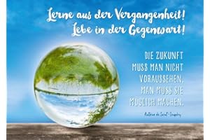 ‎GUTSCH VERLAG Gutsch Verlag Motivationskarte für Visionäre: Inspirierender Spruch und Landschaft in Glaskugel – Perfekt für alle, die an ihre Träume glauben und die Zukunft gestalten möchten.