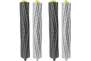 TAI XIN BATT 4 Cepillos de Rodillo de Repuesto Compatibles con iRobot 800 900 Series 850 860 861 866 870 880 890 960 980 981 985 Accesorios de Filtro para Aspiradoras