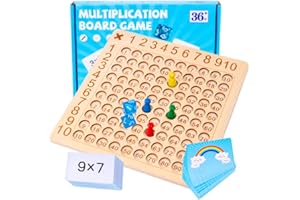 ‎BLOOOK BLOOOK Multiplikationstafel Multiplikationsbrett,1x1Mathe Lernen für Grundschüler,Zahlenlernspiel Aufgaben,Montessori Kinderzählspielzeug,Rechnen Spiel Spaß für Rechenprofis,Lernen leichtgemacht